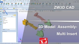 ZW3D CAD - Component - Multi Insert