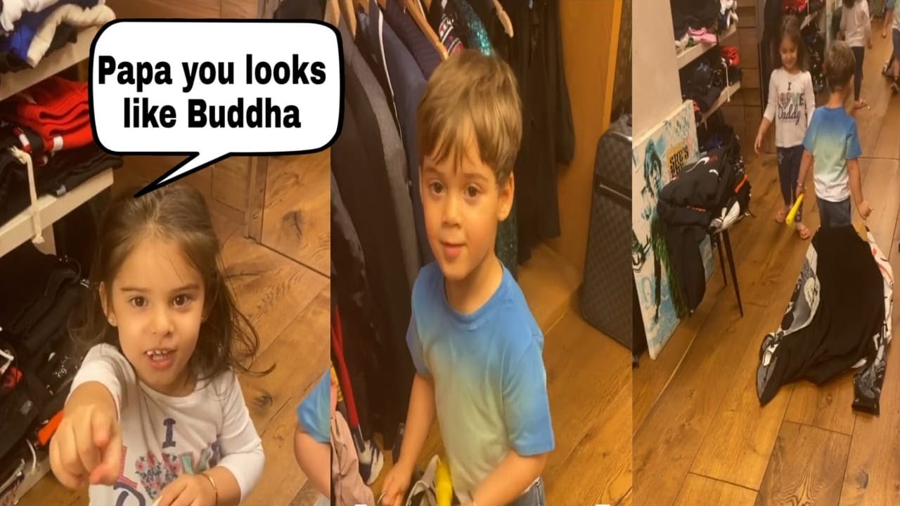 Karan johar kids Yash and Roohi making fun of his Hair | 