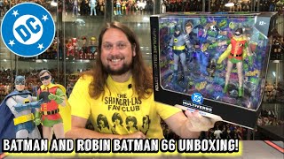 Batman & Robin Batman 66 McFarlane Toys Unboxing & Review!