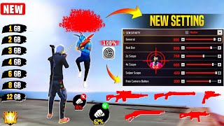 All Gun Headshot Sensitivity Setting After New OB49 Update | Free Fire Max Auto Headshot Sensitivity