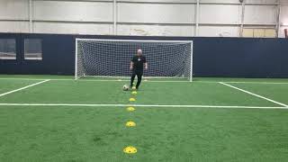 Cone Line Dribbling: Rollover-Reverse Rollover Combo