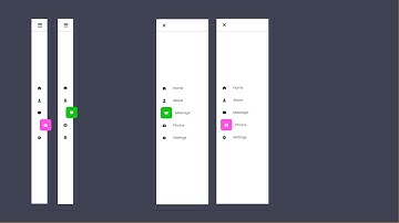 how to create sidebar navigation menu using html and css | create side navigation menu