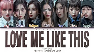 [Karaoke] NMIXX & YOU - 'Love Me Like This' Lyrics | 7 members ver.