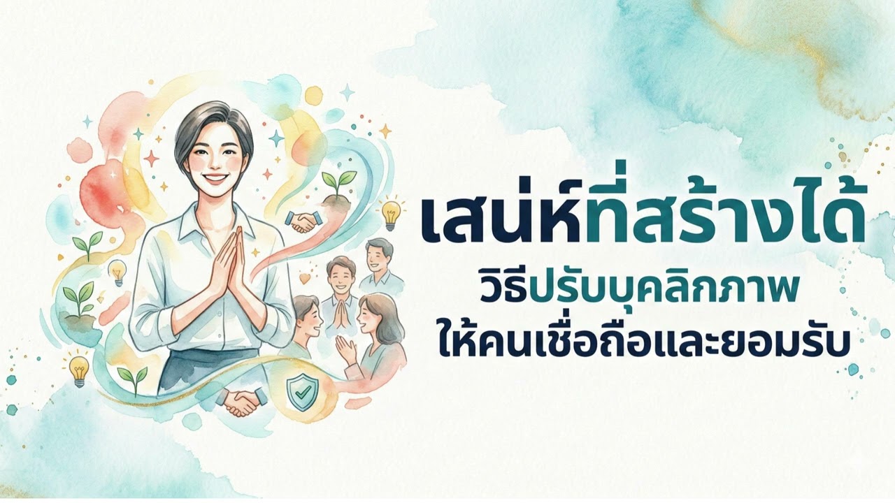 เสน่ห์ที่สร้างได้ วิธีปรับบุคลิกภาพให้คนเชื่อถือและยอมรับ