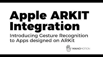 ManoPong - First ever integration of ARKit with Gesture Recognition!