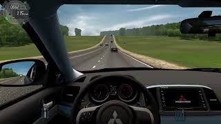 City Car Driving-Mitsubishi Lancer Evolution X-Fast Driving (Drive Next) screenshot 2