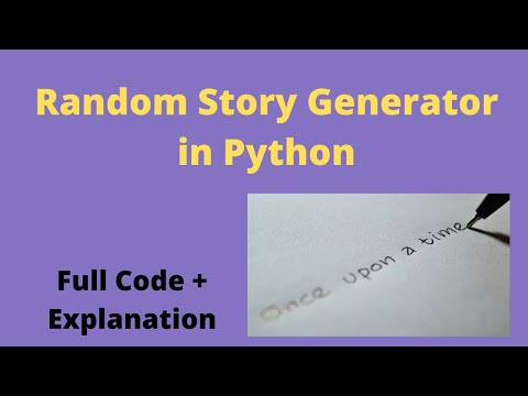 Random Story Generator in Python | Python projects for beginners | Coding Tuitions