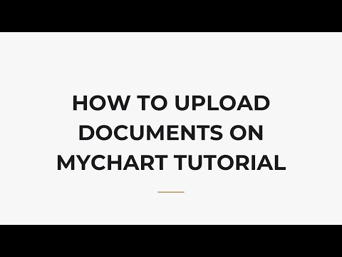 How To Upload Documents On MyChart Tutorial