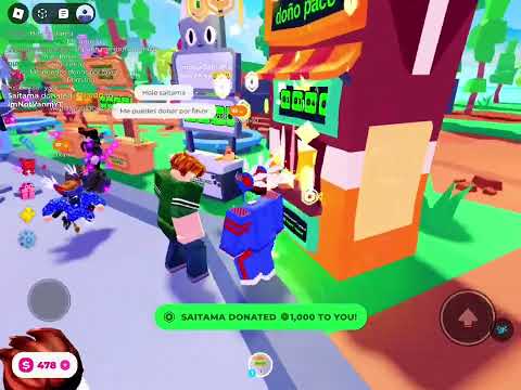 Me donaron 1,000 robux😱😱