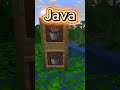 Java VS Bedrock #minecraft