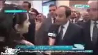 السيسي بيشخر للمذيعة شاهد بلحة وهو يشخر !!