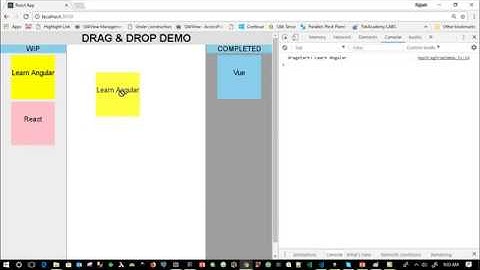 React Drag and Drop tutorial without using external or third party libraries