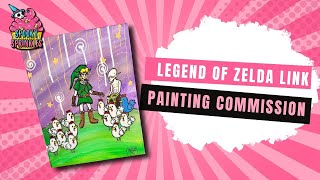 Legend of Zelda painting commission