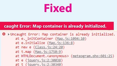 Fixed Uncaught Error: Map container is already initialized | Meteogram | High Chart| #highchart