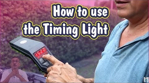 How to use the Timing Light