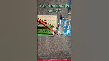 Custom Emojis on LCD 😁 #cosmelectronics #arduino #arduinoprojects #arduinosoftware #ytshorts #reels