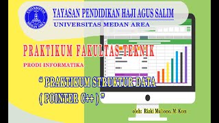 Struktur Data (Pointer C++) Modul 1 -  Oleh: Rizki Muliono, M. Kom