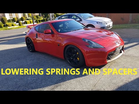 How to Lower your Car - Nissan 370z Lowering Springs and Spacers