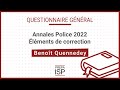 Annales police 2022  questionnaire gnral officier