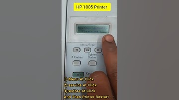 How to reset HP m1005 printer |  how to do factory reset in hp1005 #short #shortvideo #hp