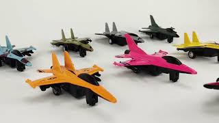 Pull Back Airplane Toys 5 Pack Military Fighter Jet Toys Set, Diecast Metal Jet#plane#rcplane#crash