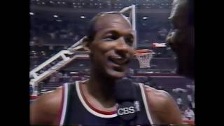 Clyde Drexler 33 Points vs Pistons (1990 NBA Finals, Game 2)