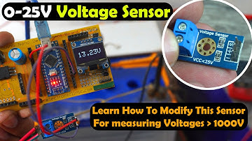 0-25V Voltage Sensor with Arduino, Voltage monitoring, Calculations, Simulation, & Modification