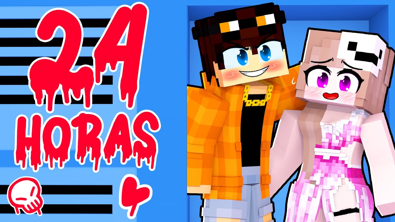 PRESA 24 HORAS COM O CRUSH BILIONÁRIO no Minecraft