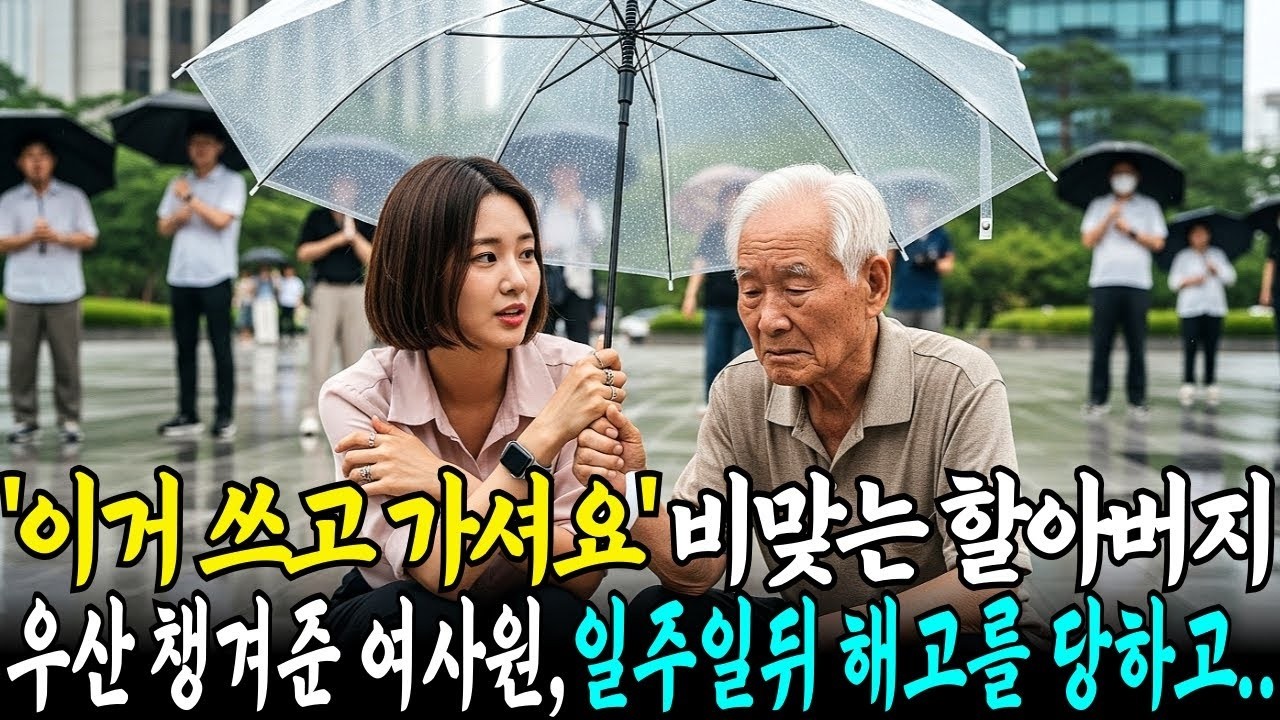 비맞은 할아버지 혼자 우산 씌어준 대기업 신입 여직원은 갑자기 1주일 후 해고되는데  오디오북  라디오 사연