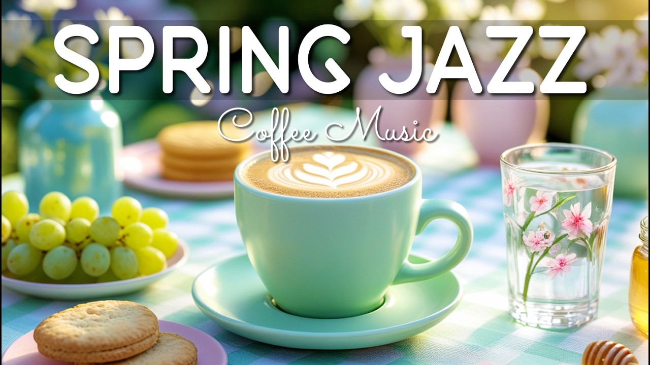 Happy Jazz Cafe ☕ Relaxing Spring Jazz & Bossa Nova Music for Study and ...