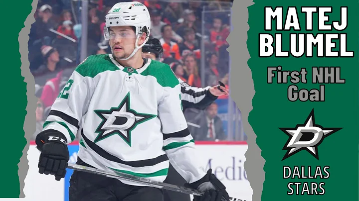 Matej Blumel #22 (Dallas Stars) first NHL goal Nov...