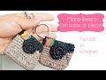 Mone-llavero de bolsas de plástico  inspirado en Instagram/Instagram inspired plarn key holder