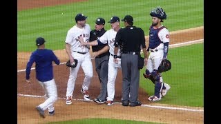 Justin Verlander gets heated with ump, ejected in the 6th...Astros vs. Rays...8/27/19