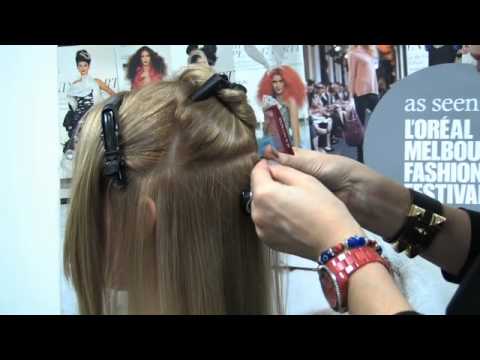 How to apply Showpony 3 Layer Clip in Hair Extensions featuring Caterina Di Biase from Heading Out
