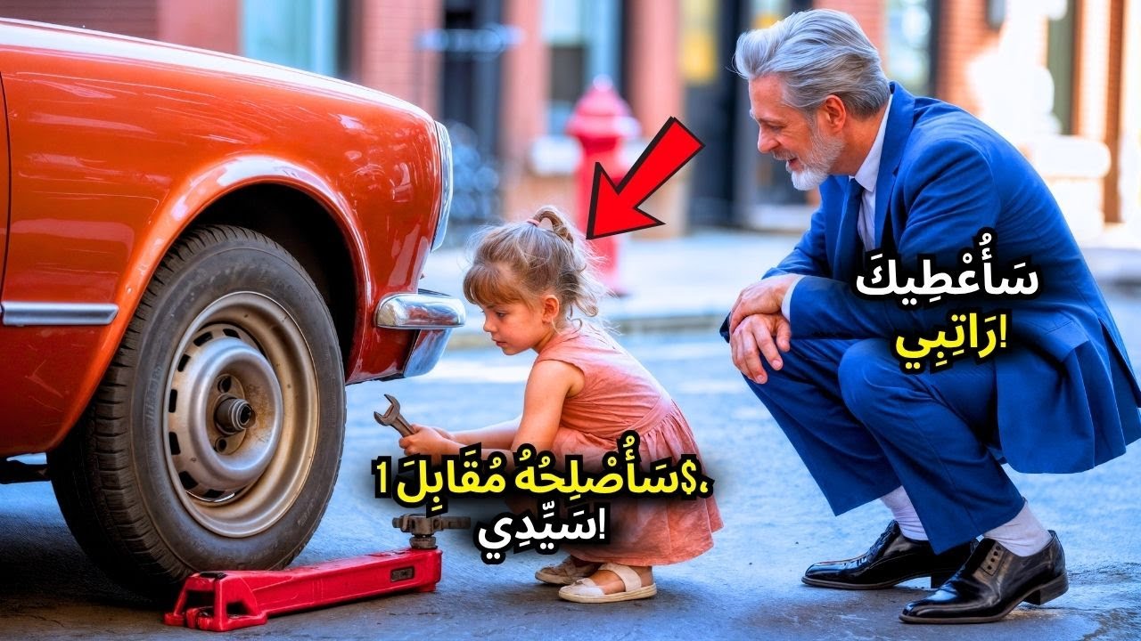 فتاة فقيرة تساعد رجلاً مسنًا ثريًا بسبب إطار مثقوب... دون أن تعلم أنه طرد والدتها من العمل!