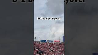 B-2 bomber fly over at rose bowl