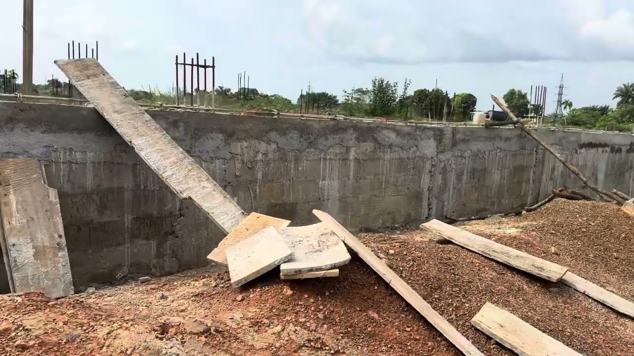 Building my house in Liberia: Done with Foundation extension