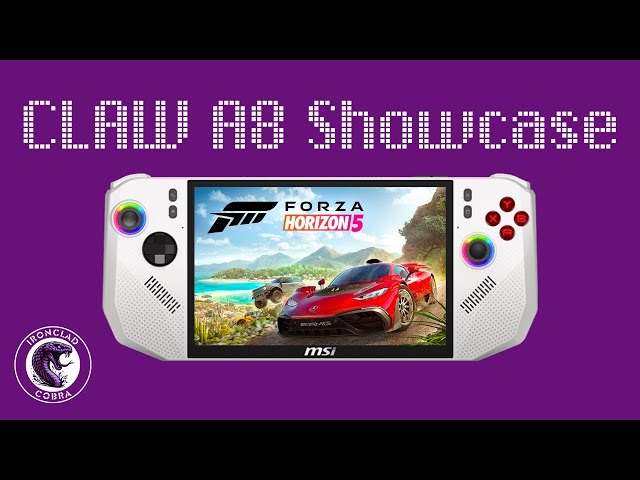 MSI CLAW A8 (Z2 Extreme) Showcase & Gameplay (Forza Horizon 5