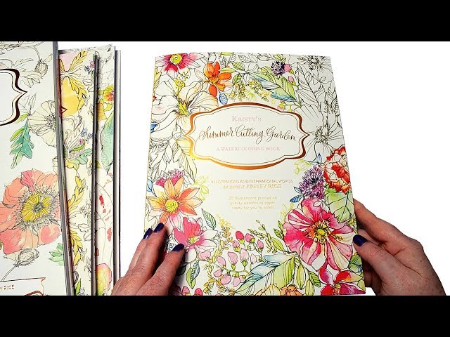 Kristy's Summer Cutting Garden: A Watercoloring Book [Book]