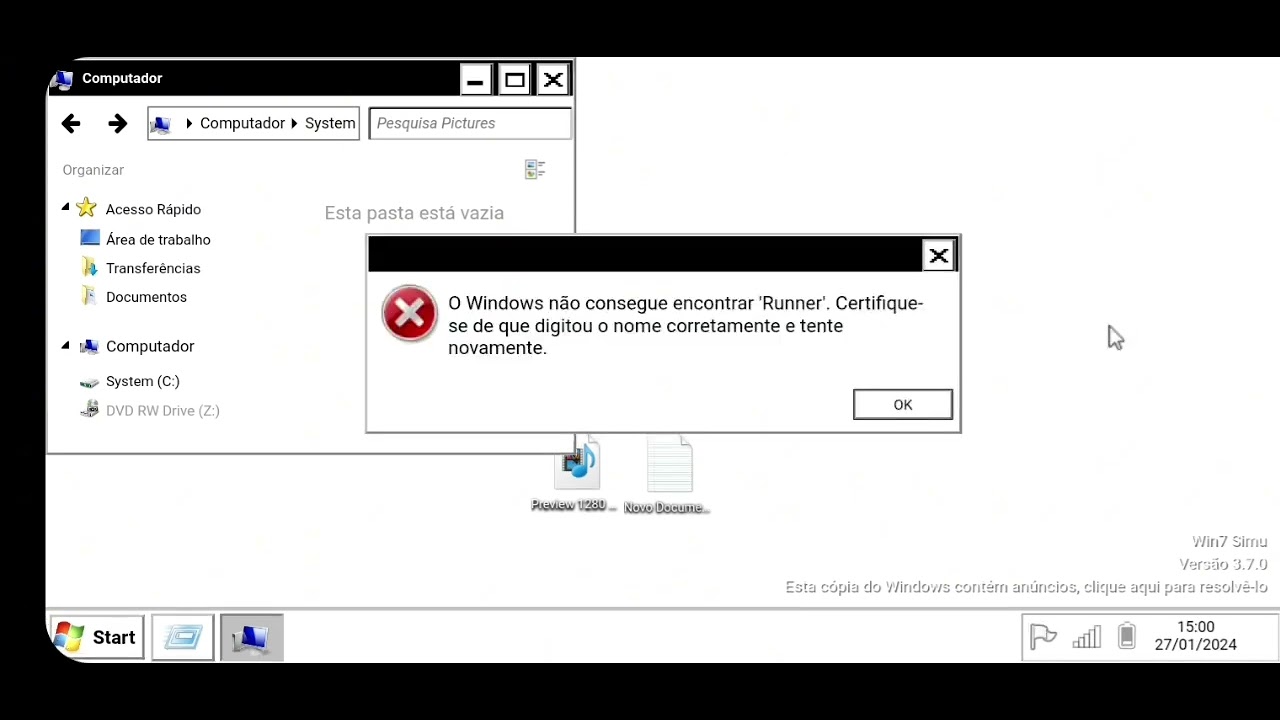white win7 error blue error - YouTube