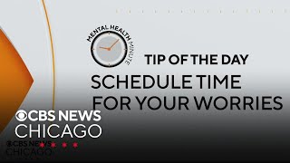 schedule time for your worries