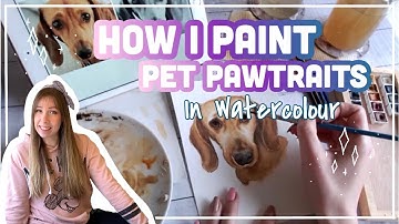 Part 2 || #HOWTO: Paint a Dog in Watercolor