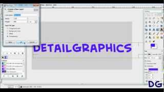 Detail Graphics - How to make Glossy Text in Gimp 2.6 - Tutorial #1