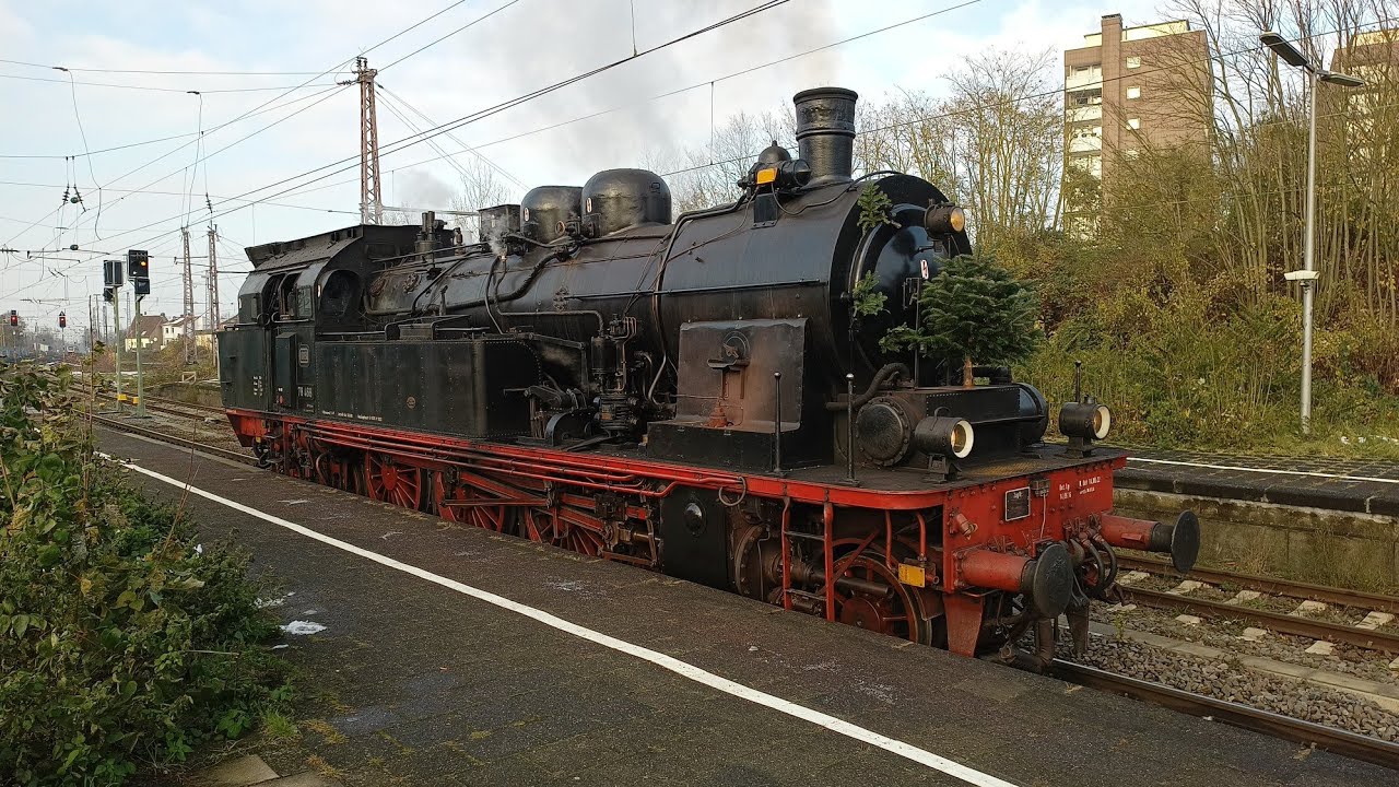 BR 78 468 am 03.12.23 in Osnabrück. Dampflok Fahrt am 1. Advent. - YouTube