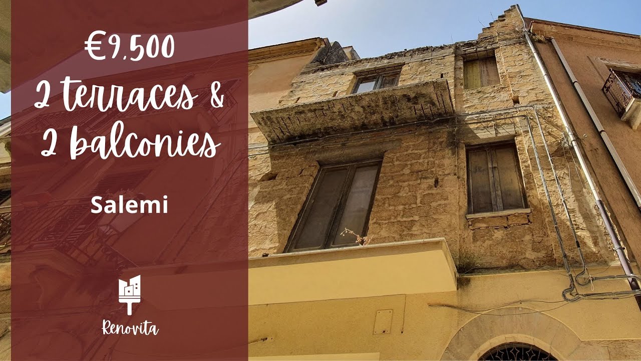 For Sale €9,500 House for sale in Salemi, Sicily YouTube