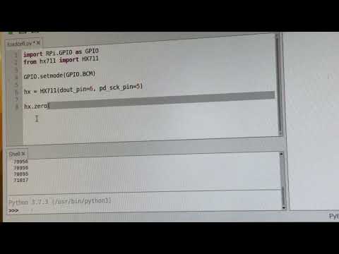 07 First Run - Reading Data from the Load Cell with Python on Raspberry Pi