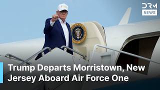 President Trump Departs New Jersey for Washington From Morristown Municipal Airport | AC1N