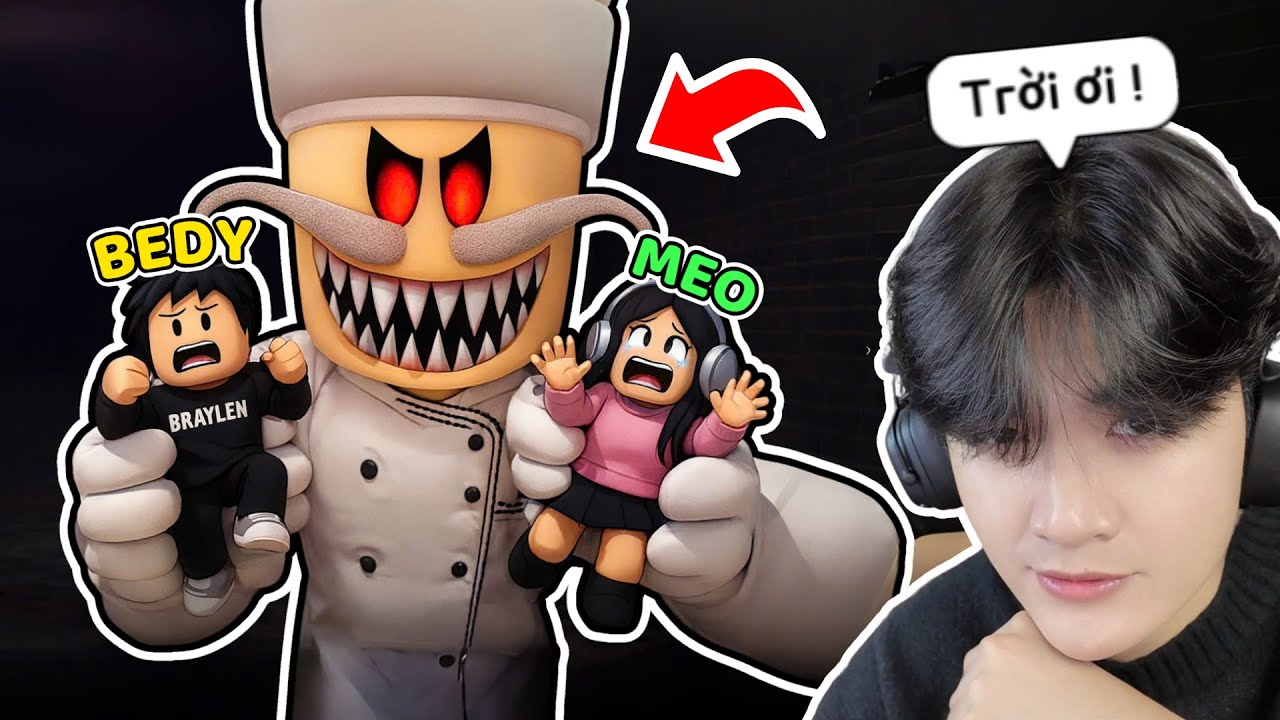 BEDY VÀ MEO CHẠY TRỐN KHỎI ĐẦU BẾP KÌ LẠ TRUY ĐUỔI | PAPA PIZZA ROBLOX