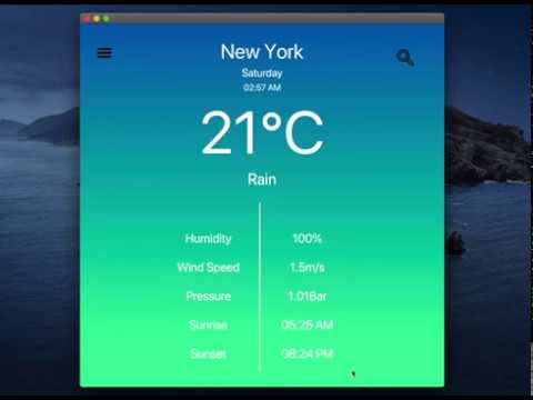 javfx weatherforecast application