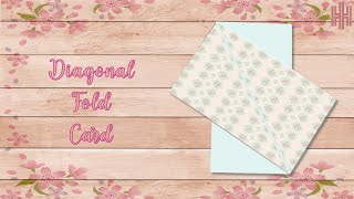 Diagonal Fold Card || Cross Fold Card || Infinity explosion box || Card 09 ||Diagonal gate Fold Card